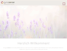 Tablet Screenshot of gynosense.ch